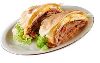Sandu�ches Combinados (Acompanha Fritas e Refrigerante Lata) N�10-Beirute Maresias - Ingredientes: Peito de peru, queijo mussarela, cautupiry, alface, tomate e maionese.