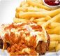 Pratos R�pidos para o Jantar Maia - Ingredientes: Filet Mignon com queijo derretido, arroz branco e batatas fritas.