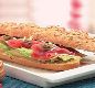 Sandu�ches Especiais (Servidos na Baguete) Manaus - Ingredientes: Carpaccio de carne, mostarda Dijon, r�cula e parmes�o.