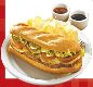 Sandu�ches Especiais (Servidos na Baguete) Salvador - Ingredientes: Picanha defumada, queijo estepe, requeij�o cremoso, tomate seco e alface.