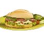 Sandu�ches Combinados (Acompanha Fritas e Refrigerante Lata) N�3-Cheese Vinagrete - Ingredientes: Hamburguer, queijo prato derretido, vinagrete, cebola temperada na chapa; promo��o acompanha uma por��o pequena de fritas e um refrigerante de lata a sua escolha, onde obrigat�riamente tem que ser mencionado no pedido o escolhido.