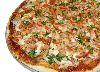 Pizzas Salgadas Bacon - Ingredientes: Cebola, bacon frito e mussarela.