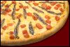 Pizzas Salgadas Aliche - Ingredientes: Aliche importado e mussarela.