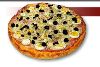 Pizzas Portuguesa - 19 - Ingredientes: Molho na base, queijo mussarela, presunto, ovo cozido, cebola, azeitona e or�gano.